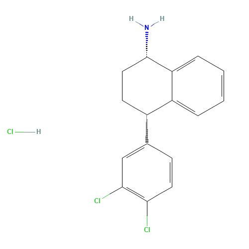 rac-cis-N-Desmethyl Sertraline Hydrochloride (CAS: 91797-57-8) - Chemical Structure and Molecular Formula 