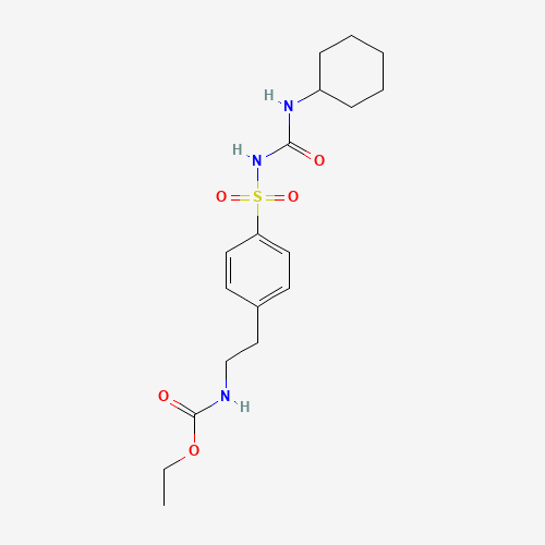 N-Des(5-methylpyrazinecarbonyl)-N-ethylcarboxyl Glipizide (CAS: 13554-93-3) - Chemical Structure and Molecular Formula 