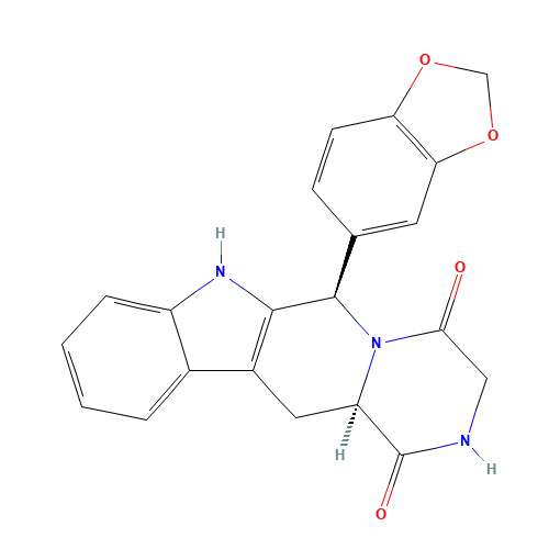 N-Desmethyl Tadalafil (CAS: 171596-36-4) - Chemical Structure and Molecular Formula 