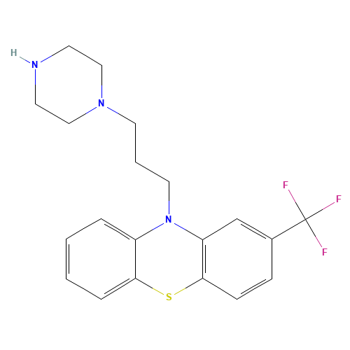 N-Desmethyl Trifluoperazine Dihydrochloride (CAS: 2804-16-2) - Chemical Structure and Molecular Formula 