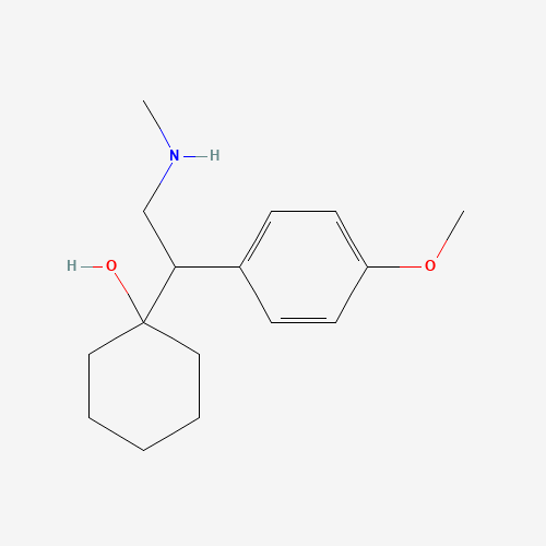 rac N-Desmethyl Venlafaxine (CAS: 149289-30-5) - Chemical Structure and Molecular Formula 
