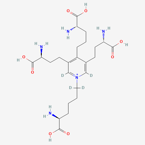 Desmosine-d4 (CAS: 1119270-58-4) - Chemical Structure and Molecular Formula 