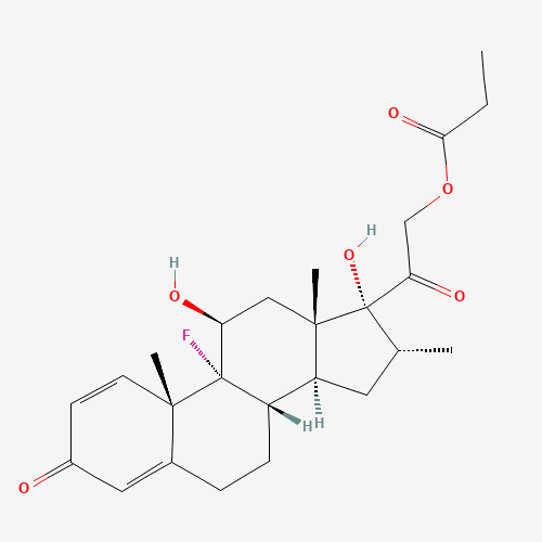 Dexamethasone 21-Propionate (CAS: 3793-10-0) - Chemical Structure and Molecular Formula 