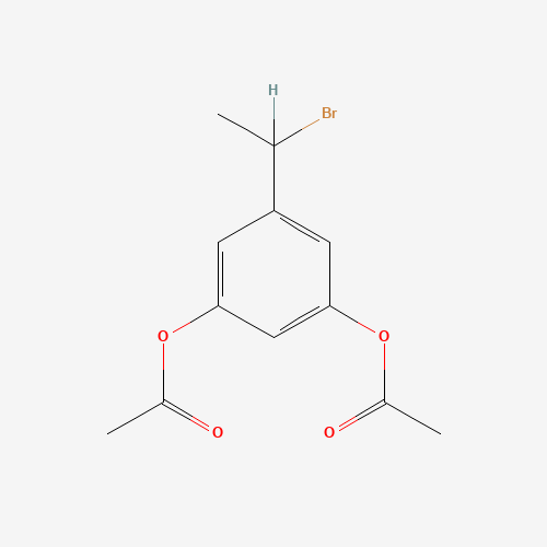 1-(3,5-Diacetoxyphenyl)-1-bromoethane (CAS: 1026420-83-6) - Chemical Structure and Molecular Formula 