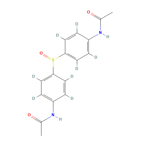 4,4'-Di-N-acetylamino-diphenylsulfoxide-d8 (CAS: 557794-36-2) - Chemical Structure and Molecular Formula 