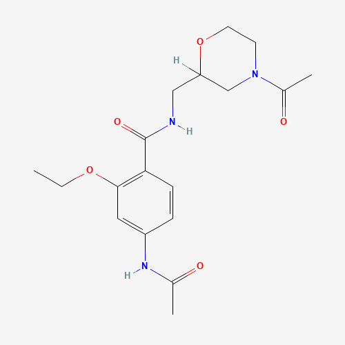 N,N-Diacetyl Des-5'-chloro-4-fluorobenzyl Mosapride (CAS: 170799-31-2) - Chemical Structure and Molecular Formula 