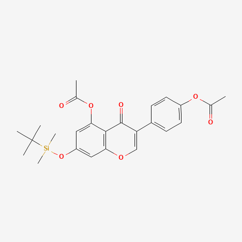 4',5-Di-O-acetyl-7-O-tert-butyldimethylsilyl Genistein (CAS: 470666-99-0) - Related Chemical Product