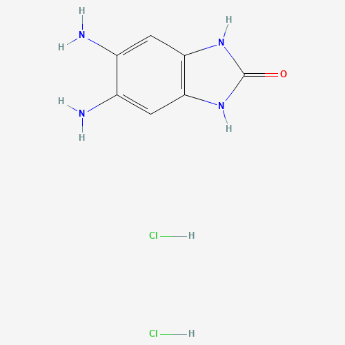 5,6-Diamino-2-hydroxybenzimidazole Dihydrochloride (CAS: 42815-81-6) - Chemical Structure and Molecular Formula 
