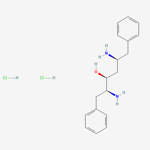 2S,3S,5S-2,5-Diamino-3-hydroxy-1,6-diphenylhexane,Dihydrochloride (CAS: 156769-85-6) - Chemical Structure and Molecular Formula 