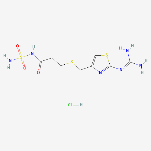 [3-[[[2-(Diaminomethyleneamino)-4-thiazolyl]methyl]thio]propionyl]sulfamide Hydrochloride(Famotidine Impurity) (CAS: 76824-17-4) - Related Chemical Product