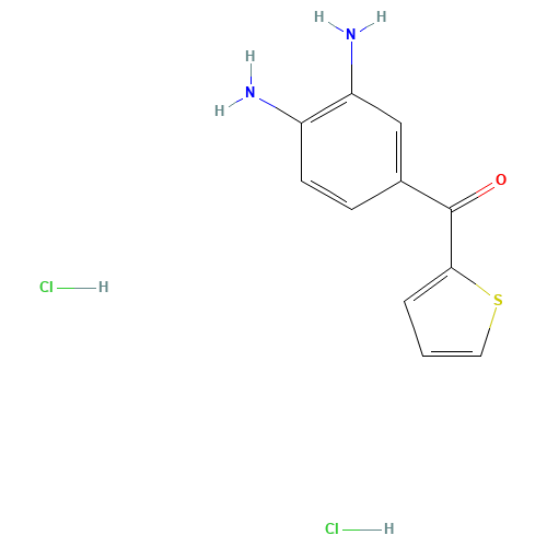 (3,4-Diaminophenyl)-(2-thienyl)methanone,Dihydrochloride (CAS: 355115-86-5) - Chemical Structure and Molecular Formula 