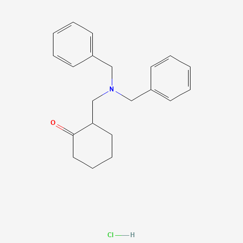 2-[(N,N-Dibenzylamino)methyl]cyclohexanone Hydrochloride (CAS: 102596-84-9) - Chemical Structure and Molecular Formula 