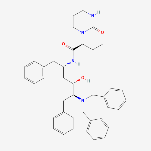 (S)-N-[(2S,4S,5S)-5-(Dibenzylamino)-4-hydroxy-1,6-diphenylhexan-2-yl]-3-methyl-2-(2-oxotetrahydropyrimidin-1(2H)-yl)butanamide (CAS: 192726-04-8) - Related Chemical Product