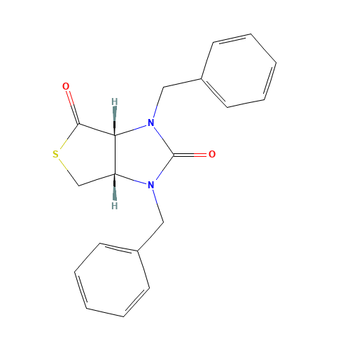cis-1,3-Dibenzylhexahydro-1H-thieno[3,4-d]imidazole-2,4-dione (CAS: 33607-57-7) - Chemical Structure and Molecular Formula 