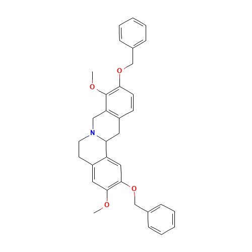 Dibenzyl D,L-Stepholidine (CAS: 62744-18-7) - Chemical Structure and Molecular Formula 
