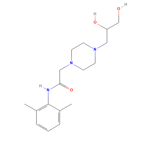 O-Desaryl Ranolazine (CAS: 172430-46-5) - Chemical Structure and Molecular Formula 