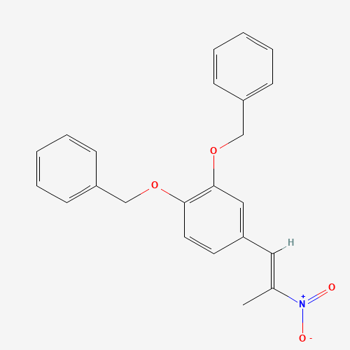 1-(3,4-Dibenzyloxyphenyl)-2-nitropropene (CAS: 62932-96-1) - Chemical Structure and Molecular Formula 