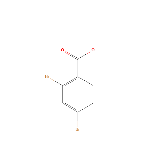 2,4-Dibromobenzoic Acid Methyl Ester (CAS: 54335-33-0) - Chemical Structure and Molecular Formula 