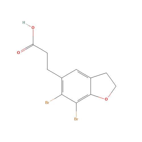 3-(6,7-Dibromo-2,3-dihydrobenzofuran-5-yl)propanoic Acid (CAS: 196597-76-9) - Related Chemical Product