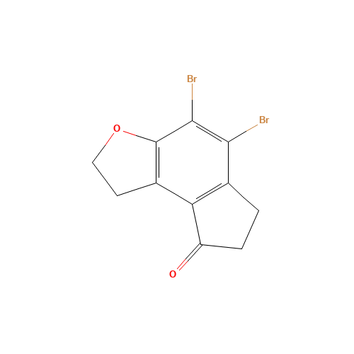 4,5-Dibromo-1,2,6,7-tertahydro-8H-indeno[5,4-b]furan-8-one (CAS: 196597-77-0) - Related Chemical Product