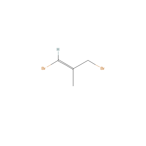 1,3-Dibromo-2-methylpropene (CAS: 35911-17-2) - Chemical Structure and Molecular Formula 