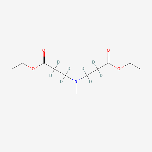 Di-b-carbethoxyethyl-d8-methylamine (CAS: 1189723-57-6) - Chemical Structure and Molecular Formula 