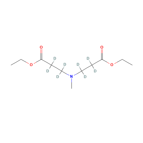 Di-b-carbethoxyethyl-d8-methylamine (CAS: 1189723-57-6) - Chemical Structure and Molecular Formula 