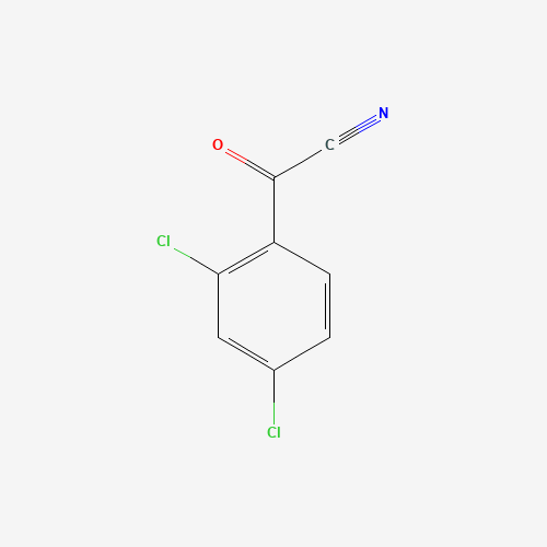 2,4-Dichlorobenzoyl Cyanide (CAS: 35022-43-6) - Chemical Structure and Molecular Formula 