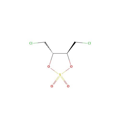 (2S,3S)-1,4-Dichlorobutane-diol Sulfate (CAS: 190850-76-1) - Chemical Structure and Molecular Formula 