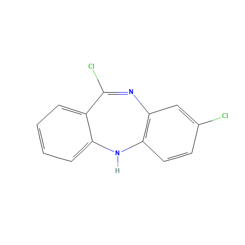 8,11-Dichloro-5H-dibenzo[b,e][1,4]diazepine (CAS: 50373-22-3) - Chemical Structure and Molecular Formula 