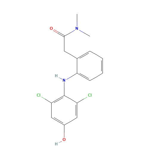 2-[2-(2',6'-Dichloro-4'-hydroxphenylamino)phenyl]-N,N-dimethylacetamide (CAS: 698357-45-8) - Related Chemical Product