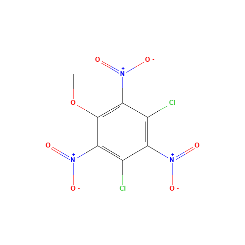 1,3-Dichloro-5-methoxy-2,4,6-trinitrobenzene (CAS: 50903-10-1) - Chemical Structure and Molecular Formula 