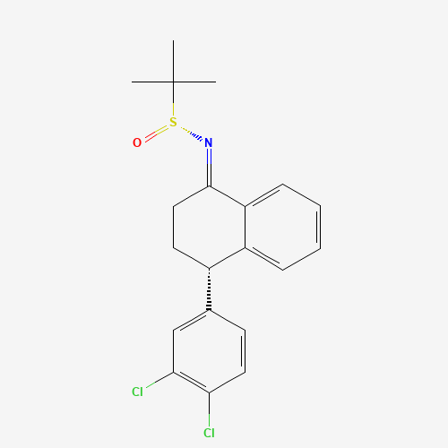 [S(R)]-N-[(4S)-4-(3,4-Dichlorophenyl)-3,4-dihydro-1(2H)-naphthalenylidene]-2-methyl-2-propanesulfinamide (CAS: 674767-90-9) - Related Chemical Product