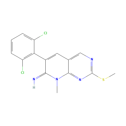 6-(2,6-Dichlorophenyl)-8-methyl-2-(methylthio)pyrido[2,3-d]pyrimidin-7(8H)-imine (CAS: 185039-29-6) - Related Chemical Product