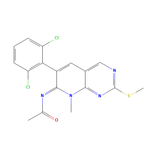 N-[6-(2,6-Dichlorophenyl)-8-methyl-2-(methylthio)pyrido[2,3-d]pyrimidin-7(8H)-ylidene]acetamide (CAS: 185039-37-6) - Related Chemical Product