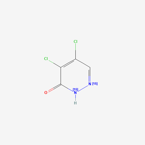 4,5-Dichloro-6-pyridazone-15N2 (CAS: 1189481-89-7) - Chemical Structure and Molecular Formula 