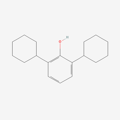 2,6-Dicyclohexylphenol (CAS: 4821-19-6) - Chemical Structure and Molecular Formula 