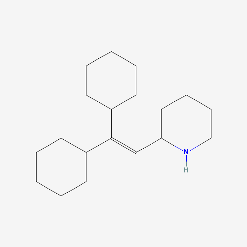 2-(2,2-Dicyclohexylvinyl)pyridine (E/Z Mixture) (CAS: 3626-67-3) - Chemical Structure and Molecular Formula 