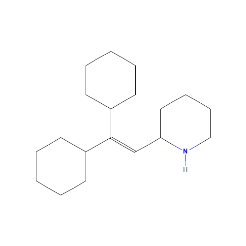 2-(2,2-Dicyclohexylvinyl)pyridine (E/Z Mixture) (CAS: 3626-67-3) - Chemical Structure and Molecular Formula 