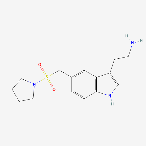 Didesmethyl Almotriptan (CAS: 181178-24-5) - Chemical Structure and Molecular Formula 
