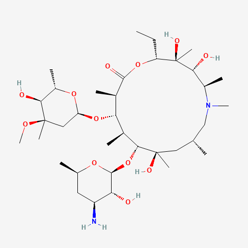 3'-N,N-Di(desmethyl) Azithromycin (CAS: 612069-27-9) - Chemical Structure and Molecular Formula 