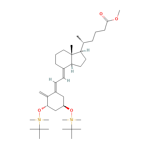 26,27-Didesmethyl-1,3-(tert-butyldimethylsilyl) (5E)-Calcitriol 24-Carboxylic Acid Methyl Ester (CAS: 161885-78-5) - Related Chemical Product