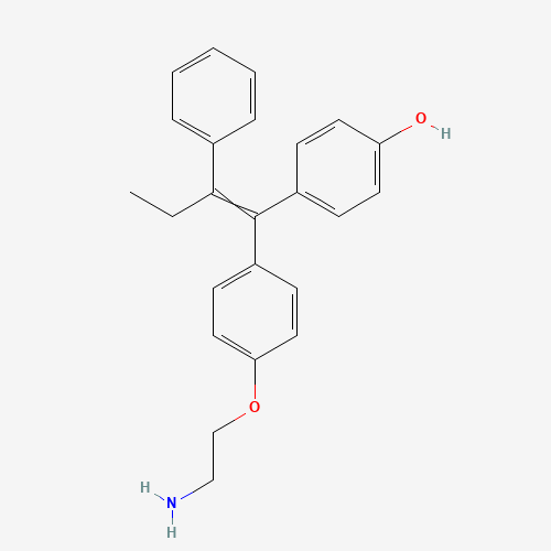 (E/Z)-N,N-Didesmethyl-4-hydroxy Tamoxifen (CAS: 1217237-98-3) - Chemical Structure and Molecular Formula 