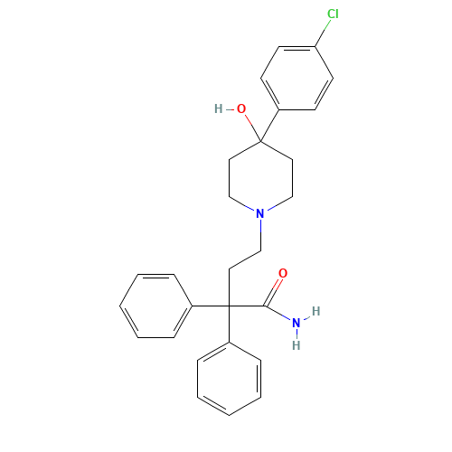 N-Didesmethyl Loperamide (CAS: 66164-06-5) - Chemical Structure and Molecular Formula 