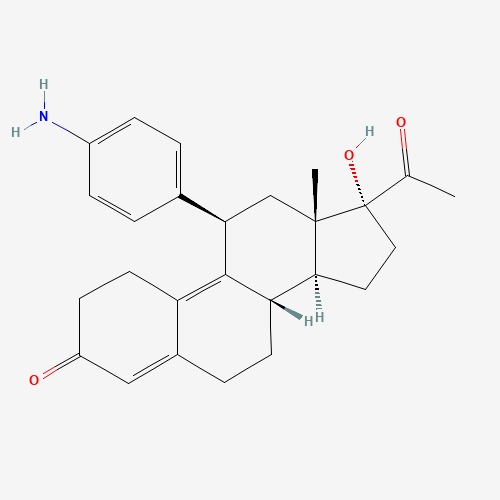 N,N-Didesmethyl Ulipristal (CAS: 244206-52-8) - Chemical Structure and Molecular Formula 