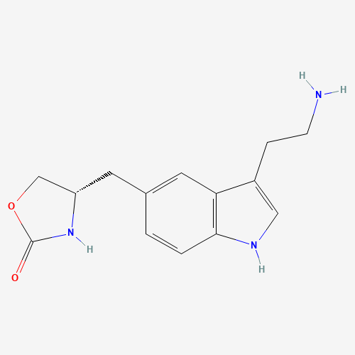 Didesmethyl Zolmitriptan (CAS: 139264-15-6) - Chemical Structure and Molecular Formula 