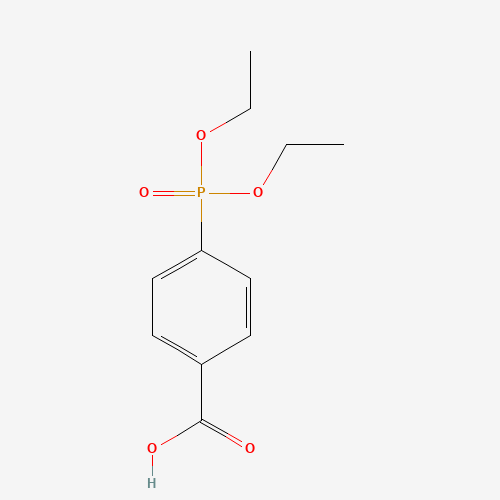 4-(Diethoxyphosphinyl)benzoic Acid (CAS: 1527-34-0) - Chemical Structure and Molecular Formula 