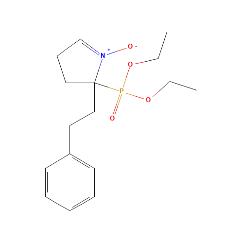2-(Diethoxyphosphoryl)-2-phenethyl-3,4-dihydro-2H-pyrrole 1-Oxide (CAS: 436099-08-0) - Chemical Structure and Molecular Formula 