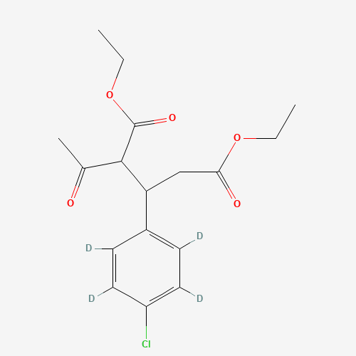 Diethyl 2-Aceto-3-(4-chlorophenyl-d4)glutarate (CAS: 1189724-35-3) - Related Chemical Product
