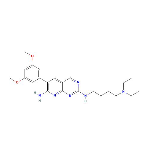 N2-[4-(Diethylamino)butyl]-6-(3,5-dimethoxyphenyl)-pyrido[2,3-d]pyrimidine-2,7-diamine (CAS: 862370-79-4) - Related Chemical Product